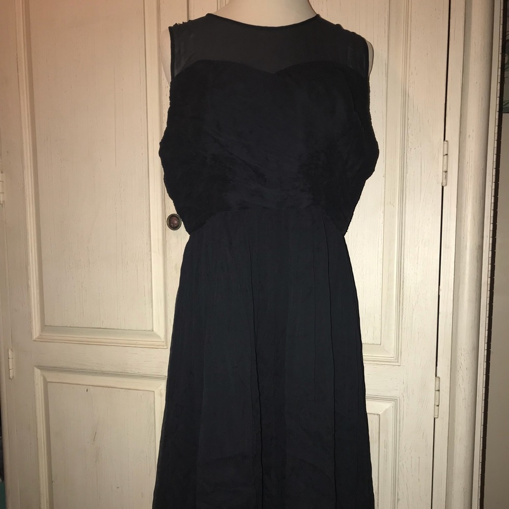 Navy J. Crew cocktail dress